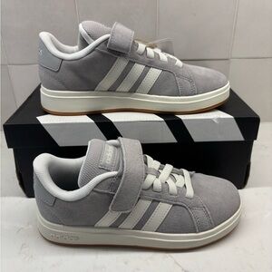 Adidas Kids Light Gray Sneakers - Grand Court 00’s EL C